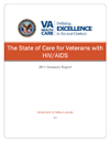Cover of the State of Care for Veterans with HIV/AIDS, Summary Report 2011