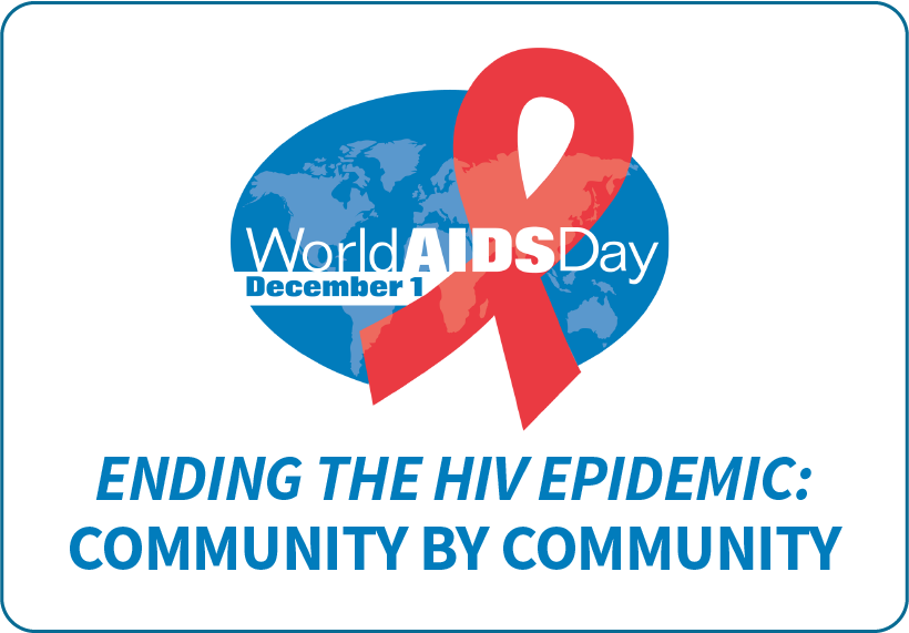 National logo for World AIDS Day