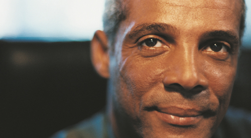 HIV/AIDS and Aging Awareness older man, close-up of face