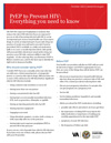 HIV Pre-exposure Prophylaxis (PrEP) Overview